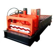 Colored steel glazed roof tile cold roll forming machine 830mm